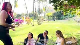 He discovers my boyfriend's infidelity with my best friend but I decide to forgive them and we have a delicious threesome.