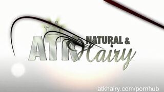 Two hairy lesbians Petra and Eden show off their pussies