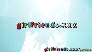 Girlfriends Hot brunette tries pussy for the first time