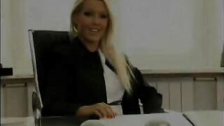 Super sexy and beautiful new lesbian secretary