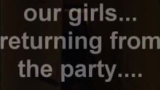 After party drunk chicks fooling around