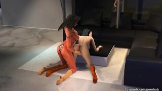 Spiderwoman and wonderwoman's hardcore lesbian fuck part 1