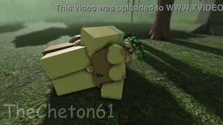 Roblox Futa fucks a girl in the jungle