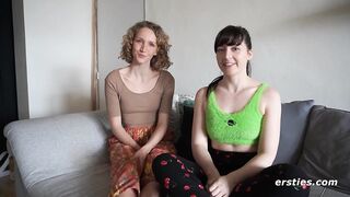 Ersties Domino Guides Serafina Through Her 1st Time With a Girl