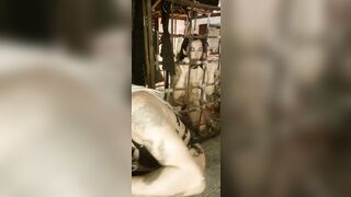 Lesbian Femdom Bdsm Session, Pee on Slave Face- Kinkydollxxxx