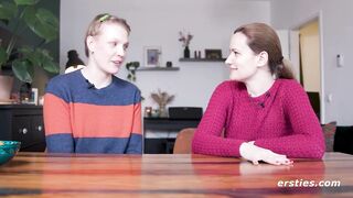 Ersties - Hot lesbian action with producer Sally B and her fan Emma K