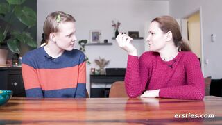 Ersties - Hot lesbian action with producer Sally B and her fan Emma K