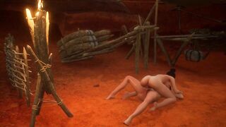 Outdoor Lesbian Missionary Tribbing Second Part 4K