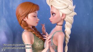 Frozen Ana and Elsa cosplay - Uncensored Hentai AI generated