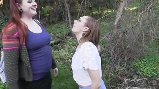 little petite girl fingers her big fat girl friend's pussy and sticks her tongue in her asshole