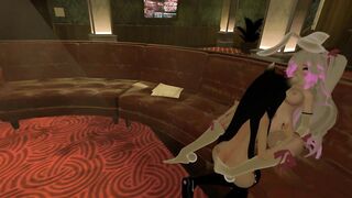 Bunny Girl loses everything while gambling [VRchat ERP] Intense moaning, nudity, lesbian scissoring
