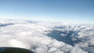 Busty stewardess flew on vacation with her lover and cummed hard on the plane toilet 10’000m alt