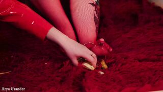 Hottest Fetish MILFs Lesbian Sex. 6 FULL clips 2 hours total, amazing classic kinky fuck in PVC shiny clothes (Arya Grander and Fetishaura)