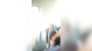 Lesbian licking pussy in public!