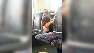 Lesbian licking pussy in public!