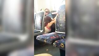 Lesbian licking pussy in public!