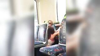 Lesbian licking pussy in public!