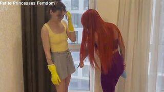 Mistress Agma Turned Her Maid Into A Lesbian Foot Slave