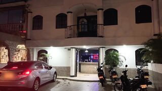 Interracial Threesome with my VIP client and my Boss in the Club Pool, Rough sex, BBC and cum in my mouth! Naty Delgado, Karol duque & Mr. Matamorros