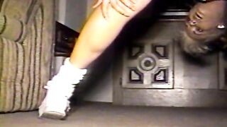 Homemade vintage movie with two hot lesbian teens