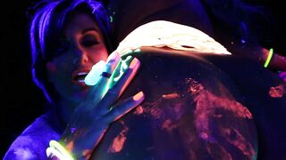 Abigail Mac and Ava Adams Blacklight Sex Party
