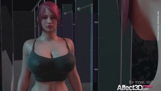 Big Boobs Redhead Babe Fucked By A Futa Demon In A 3D Animation