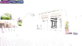 Cheerleader anal dyke asstoyed by kinky stepmom MILF