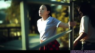 AI GENERATED HENTAI - Asian Teens Get Possessed By Alien Creature And Start Fucking