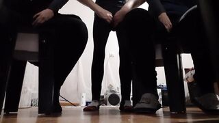 While I was masturbating to my two girlfriends, they were both masturbating to me