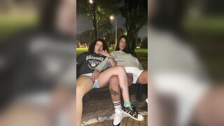 Two STRANGERS masturbate on THE STREET looking to get Caught, what nerves!!!!