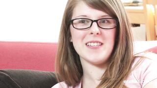 Ersties - Jada Stretches Out Before Fingering Her Hairy Pussy