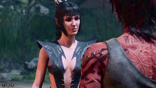 Baldur's Gate 3 Karlach and Shadowheart Sex Scene