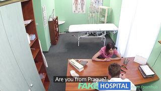 FakeHospital Patient wants advice on dildo stuck inside her pussy