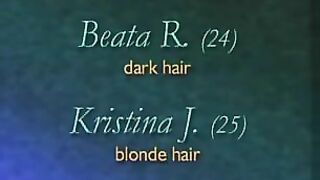 Sensual lesbian wrestling