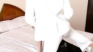 a blond one a brown one