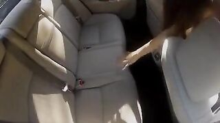 Mature and Teen Lesbian Sex Car Backseat