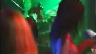 GIRL FISTED AT THE CONCERT ON THE STAGE