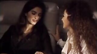 Keisha has lesbian sex in an airplane.