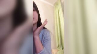Girls kiss in webcam