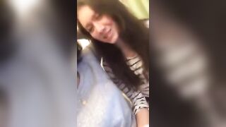 Girls kiss in webcam