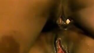 Wet Black Pussies Dripping Into Each Other