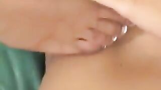 Ebony and asian teen lesbian foot loving