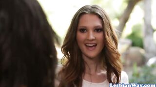 Blind les Veronica Rodriguez pussylicked