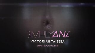 Ass rimming and anal sex for stunning lesbian girlfriends