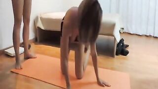 Lesbian massage turns into tribbing