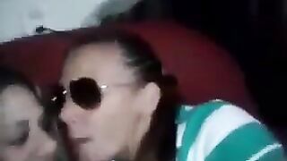 Two Shy Girls kissing