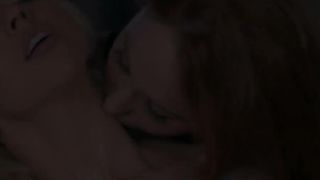 Classy redhead sappho scissoring in highheels
