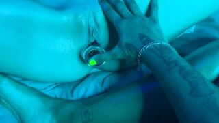 POV erotic glass dildo fuck ASMR LOVERS