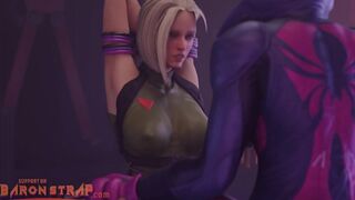 Cammy and Juri Lesbian Foot Tickle Domination