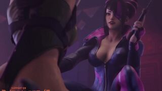 Cammy and Juri Lesbian Foot Tickle Domination